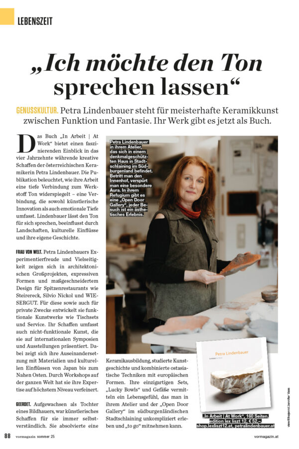 VOR-Magazin, Text von Christoph Langecker über Petra lindenbauer, Juli 2025.