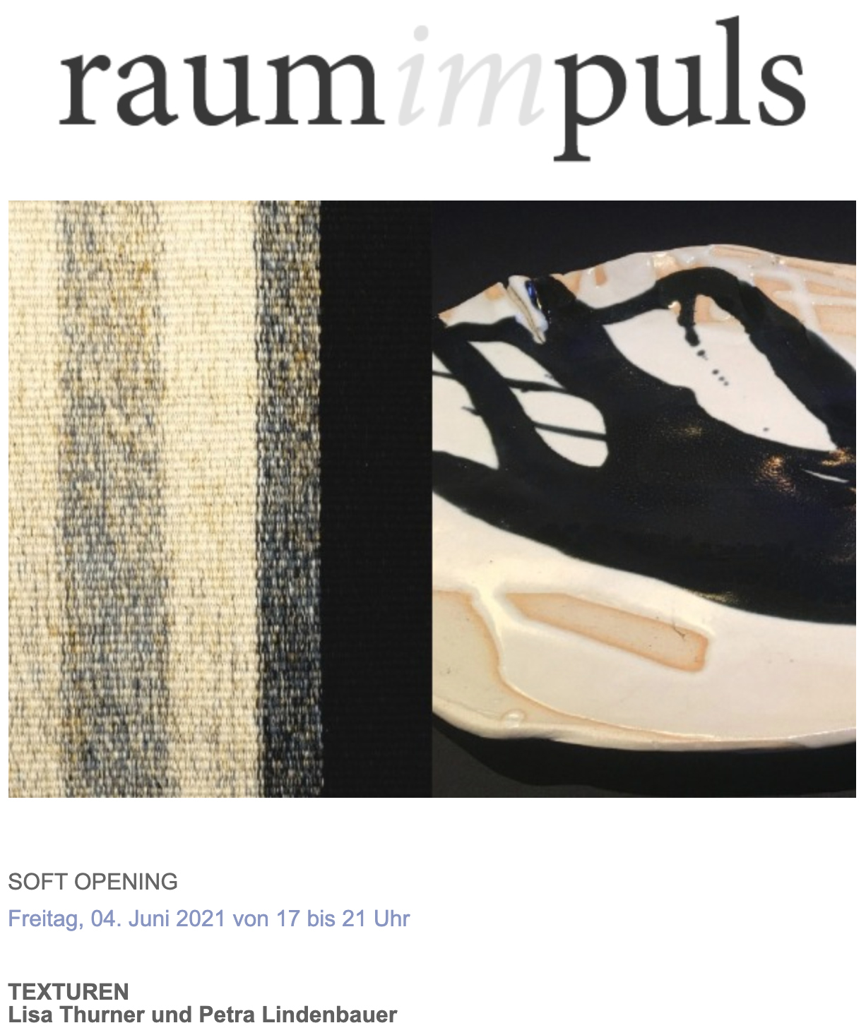 Raum Im Puls Plakat Soft Opening